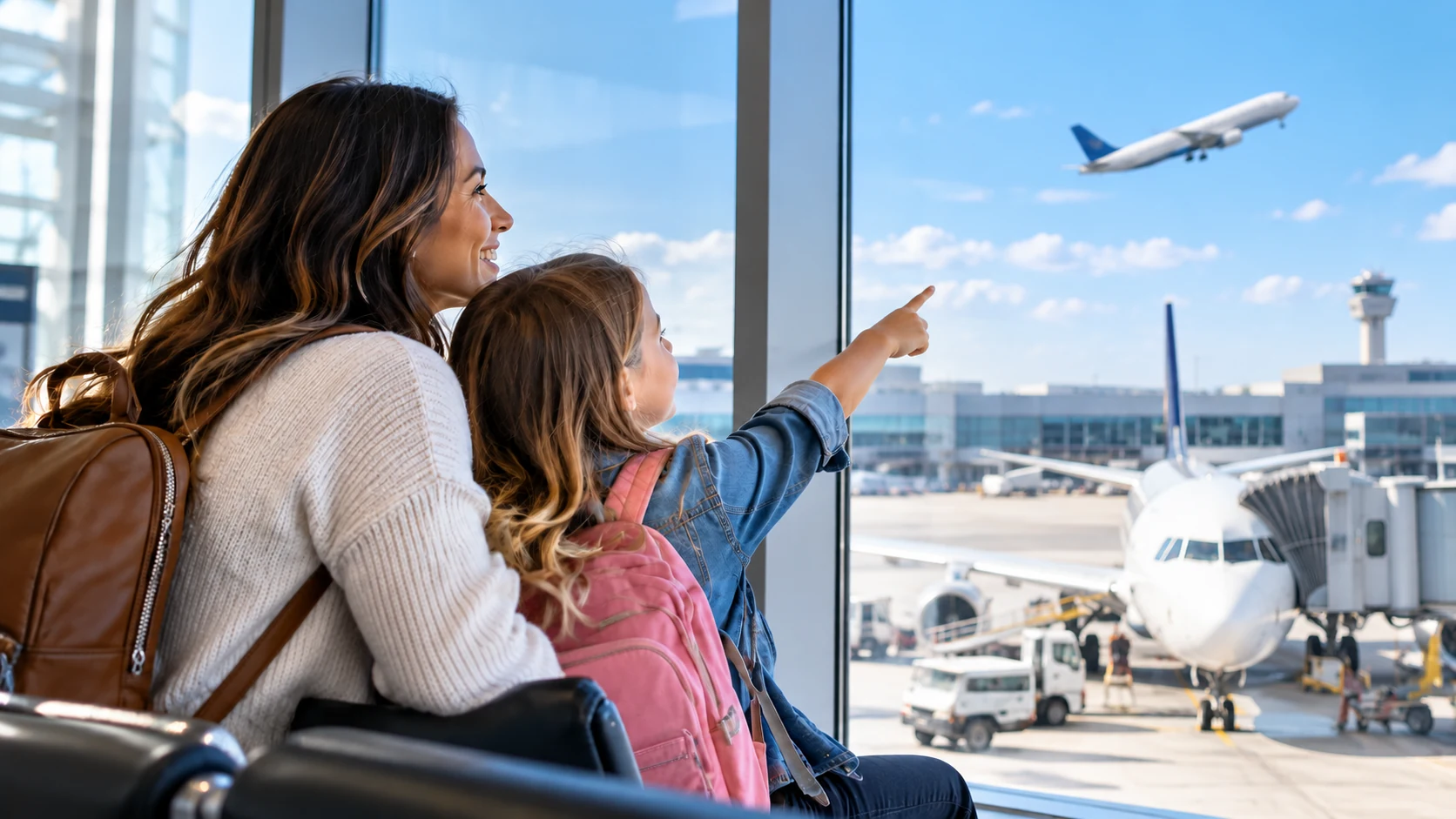 Travelers waiting at an airport terminal while looking for another way home after a disrupted flight